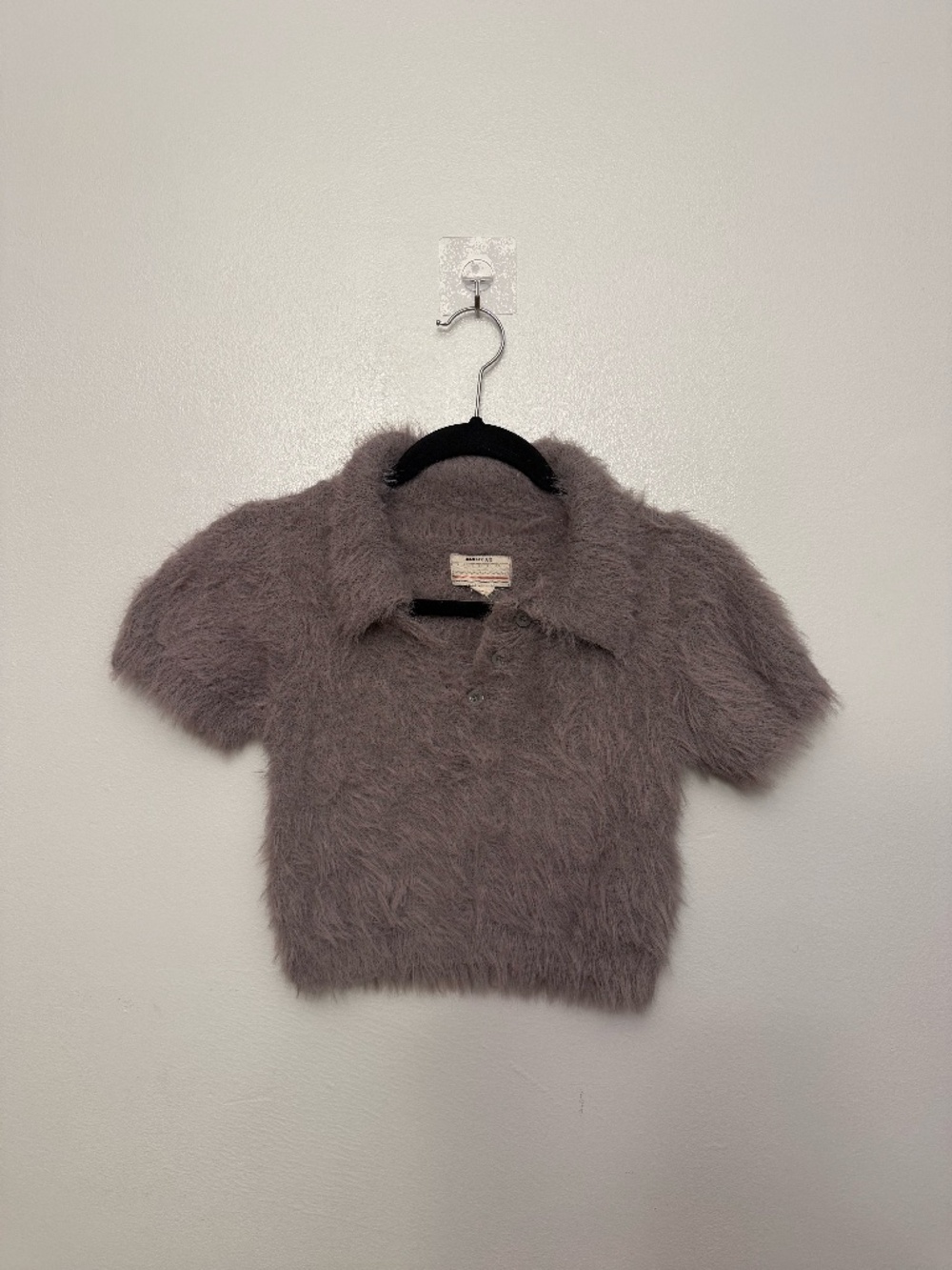 Kimchi Blue Luna Fuzzy Polo Sweater SMALL